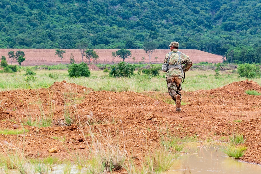 116th Cavalry Brigade Combat Team Soldiers conduct final live-fire exercise rehearsal in Thailand