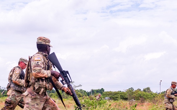 116th Cavalry Brigade Combat Team Soldiers conduct final live-fire exercise rehearsal in Thailand