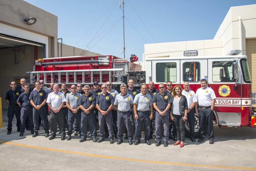 NSA Souda Bay Holds “Wet Down Ceremony” for New Engine