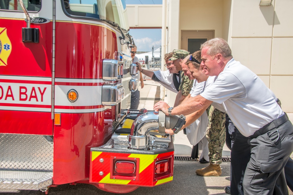 NSA Souda Bay Holds “Wet Down Ceremony” for New Engine