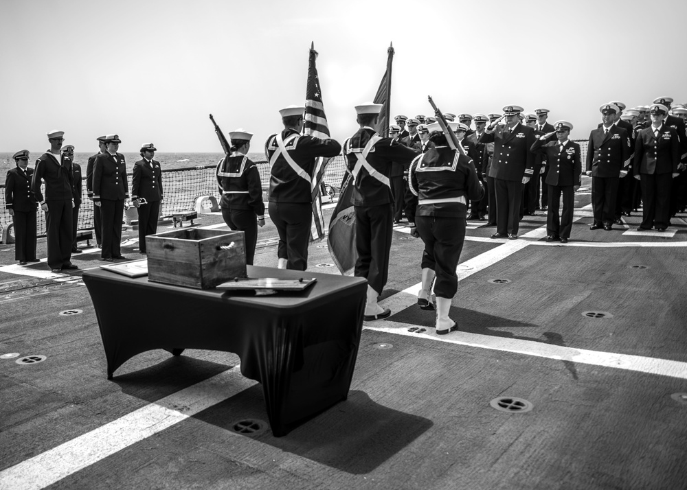 Jason Dunham honors the life of Ensign Sarah Mitchell