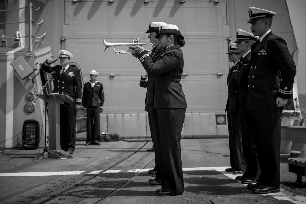 Jason Dunham honors the life of Ensign Sarah Mitchell