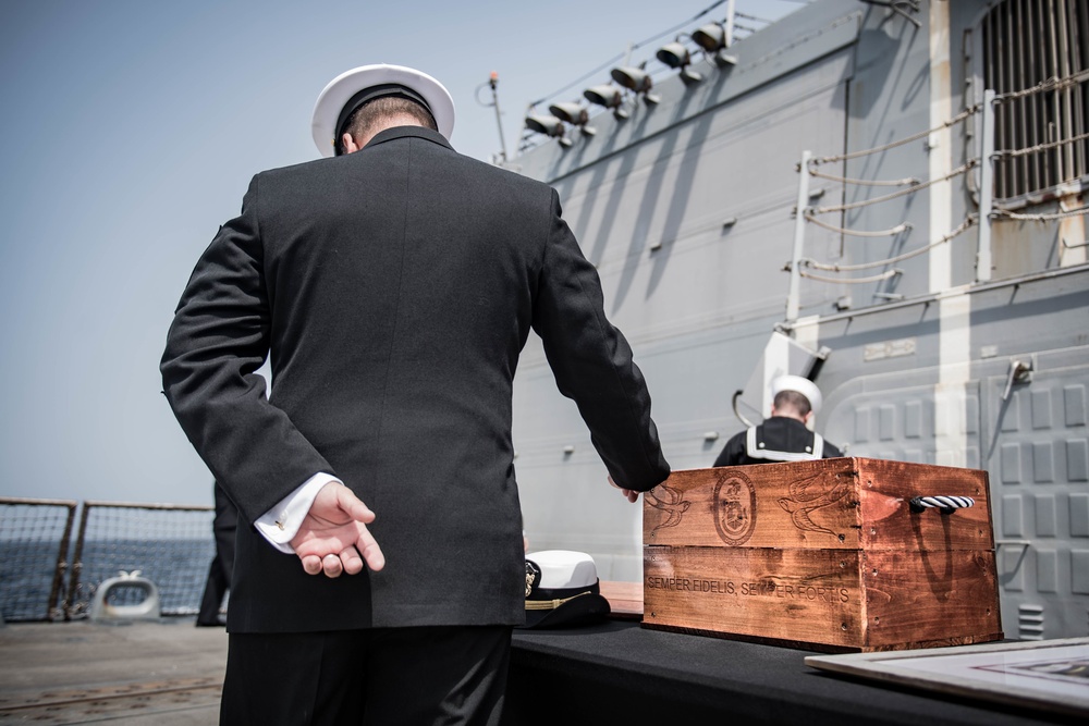 Jason Dunham honors the life of Ensign Sarah Mitchell