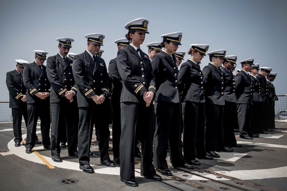 Jason Dunham honors the life of Ensign Sarah Mitchell