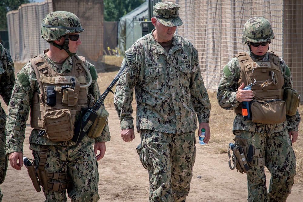 Naval Mobile Construction Battalion (NMCB) 133 conducts a field training exercise