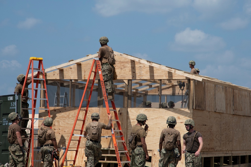 Naval Mobile Construction Battalion (NMCB) conducts a field training exercise