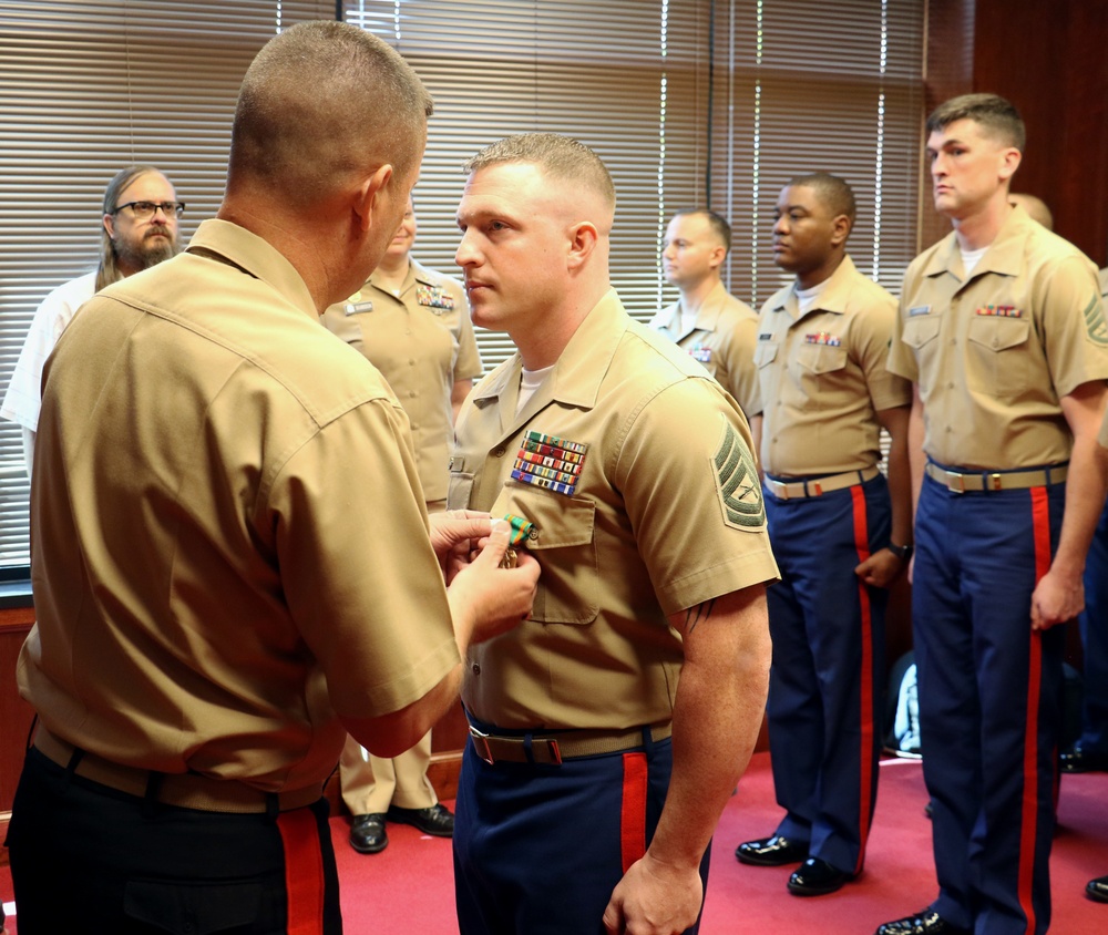 Wisconsin Marine honored for helping survivors at fatal crash site
