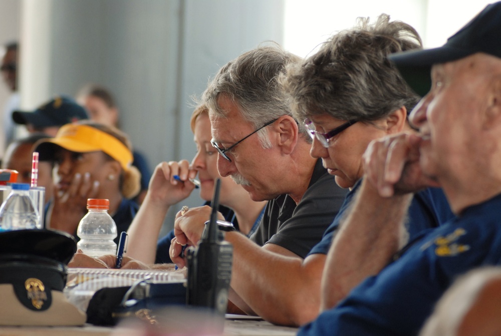 Judging the cadence and guidon competition