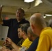 Retired MCPON Bushey speaks to CPO Selects aboard the USS Wisconsin (BB-64)