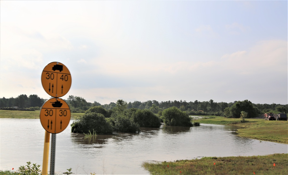 Heavy rains cause creeks to rise at Fort McCoy