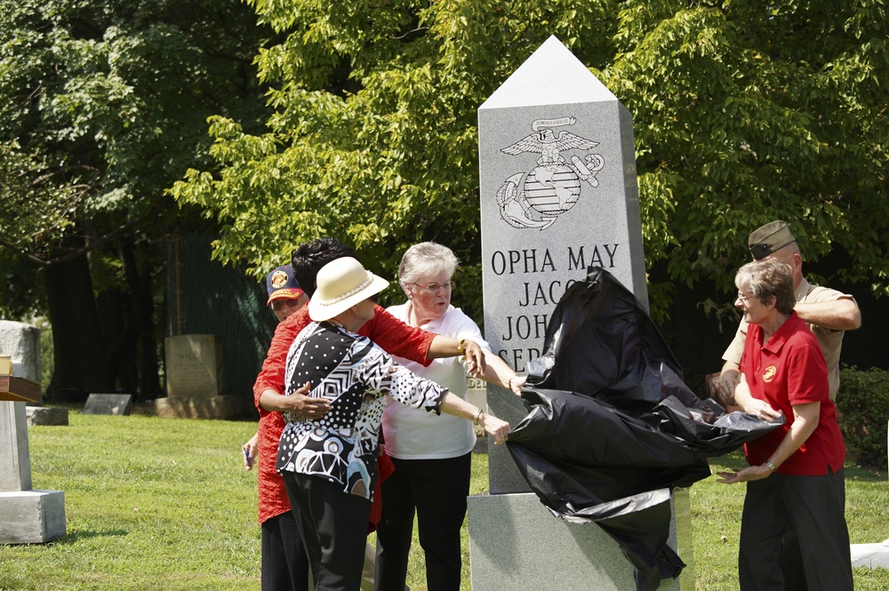 Opha May Johnson Monument