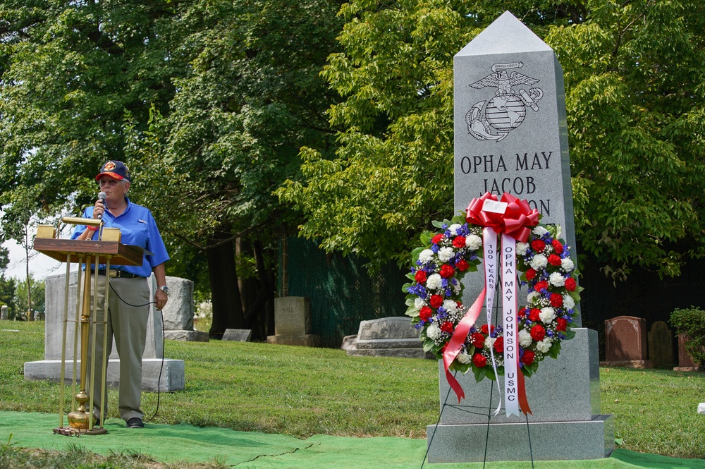 Opha May Johnson Monument