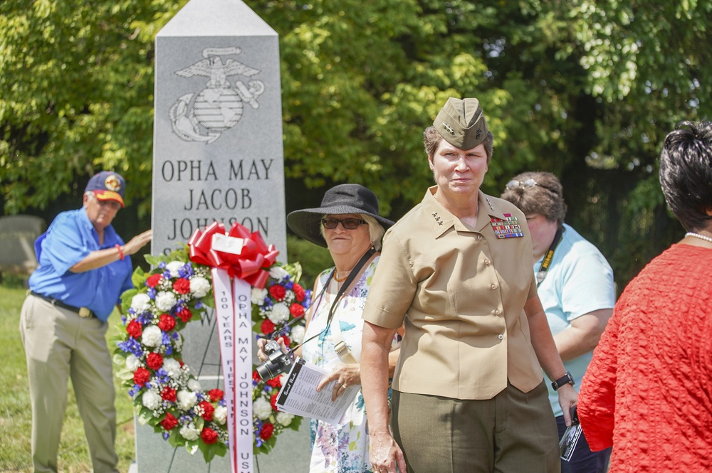 Opha May Johnson Monument