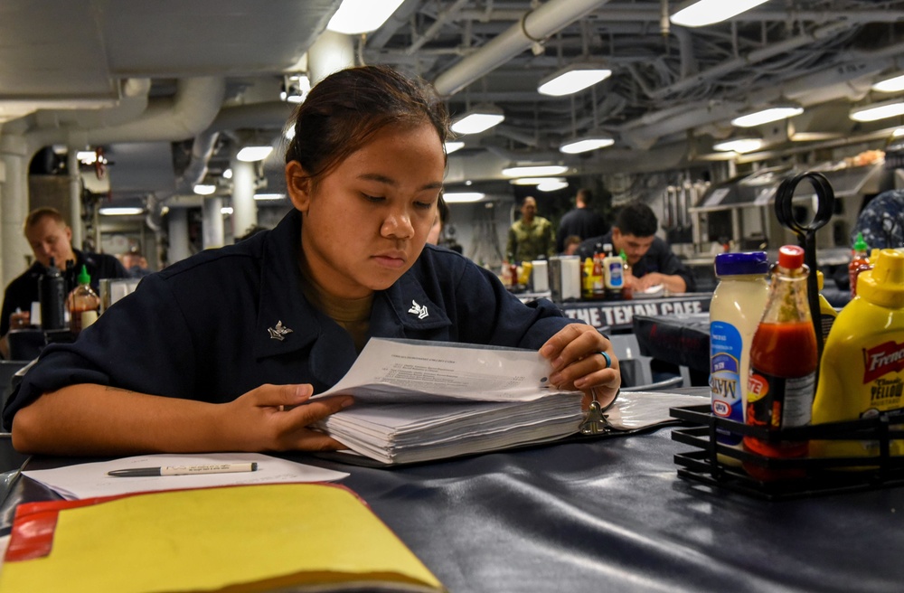 Sailors Take Exam