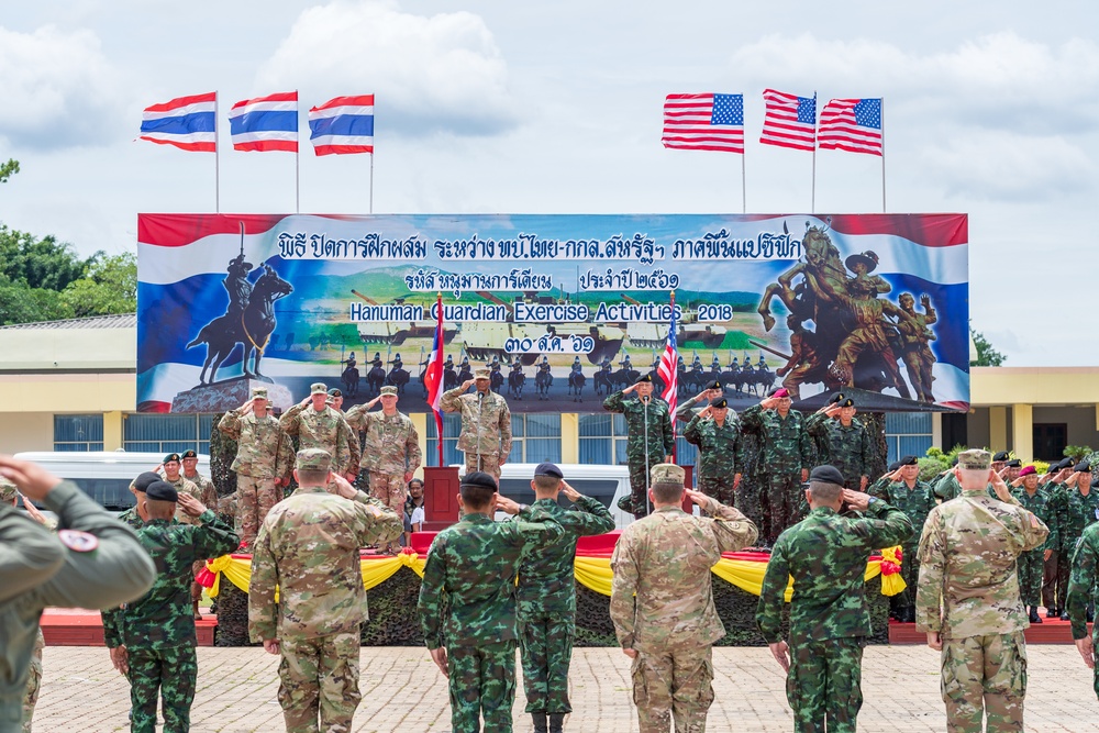 Hanuman Guardian 2018 wraps up between US Army, Army National Guard and Royal Thai Army