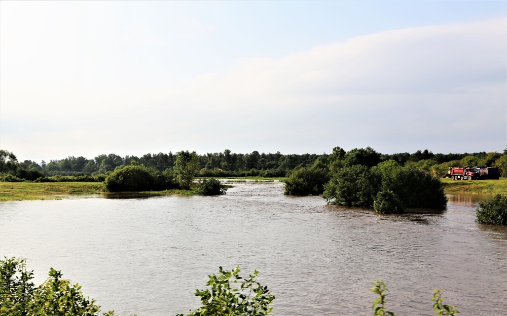 Heavy rains cause creeks to rise at Fort McCoy