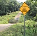 Water crossing sign at Fort McCoy