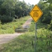 Water crossing sign at Fort McCoy