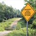 Water crossing sign at Fort McCoy