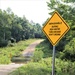 Water crossing sign at Fort McCoy