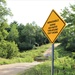 Water crossing sign at Fort McCoy