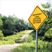 Water crossing sign at Fort McCoy