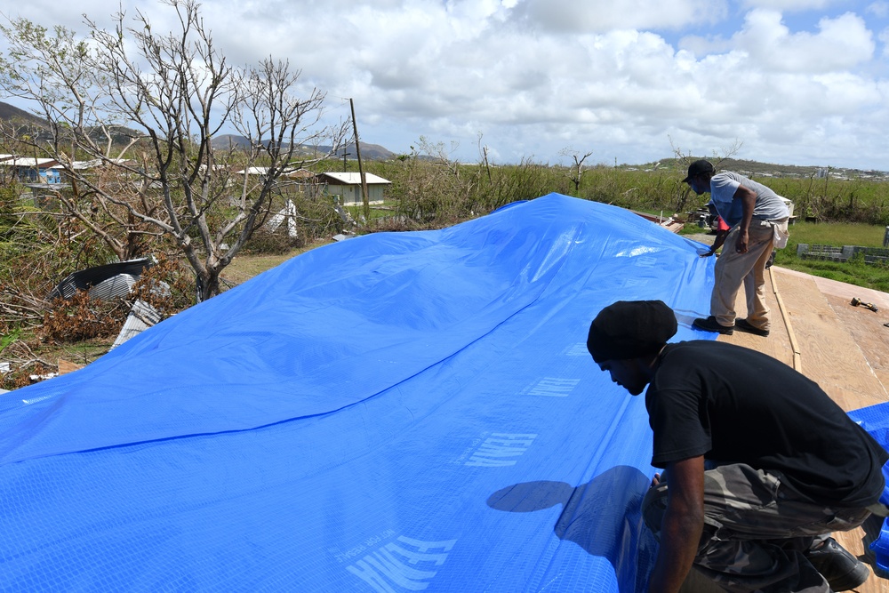 Operation Blue Roof is Being Installed in the U.S. Virgin Islands.