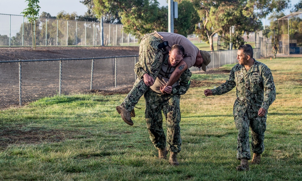 Coastal Riverine Force Conducts Combat Fitness Test and Individual Combat Skills Training during CPO Initiation