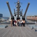 USS Wisconsin (BB-64) hosts a re-enlistment ceremony