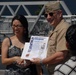 USS Wisconsin (BB-64) hosts a re-enlistment ceremony