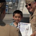 USS Wisconsin (BB-64) hosts a re-enlistment ceremony