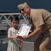 USS Wisconsin (BB-64) hosts a re-enlistment ceremony