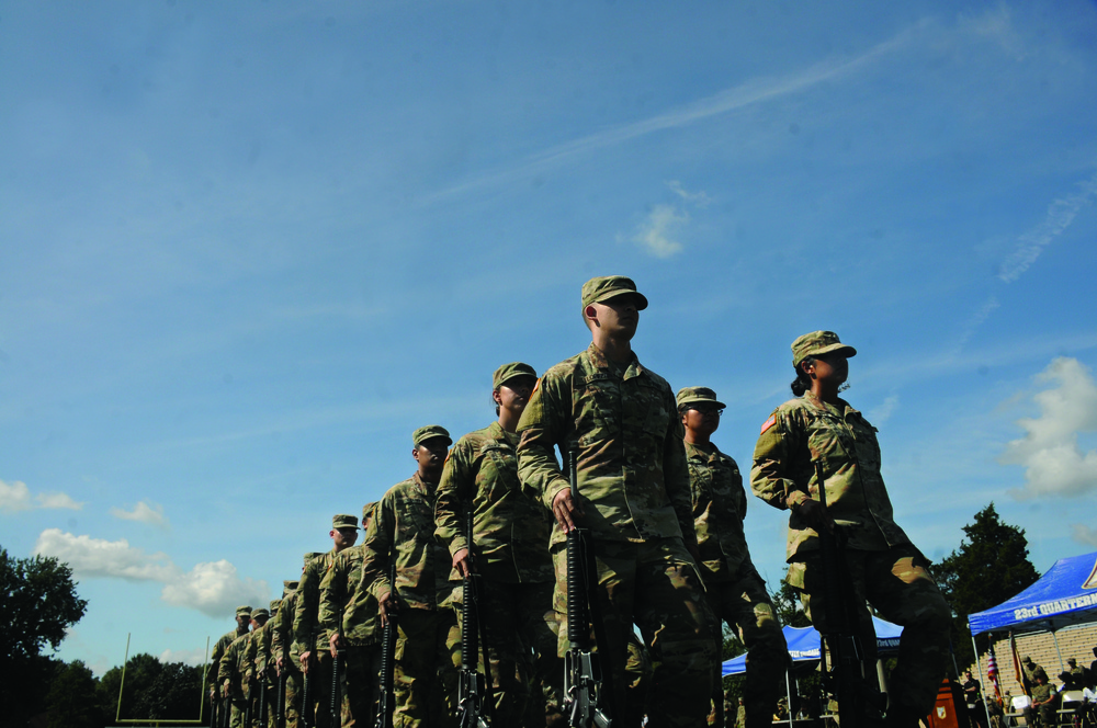Soldiers show off drill skills