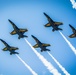 Navy Blue Angels fly over Sound of Speed