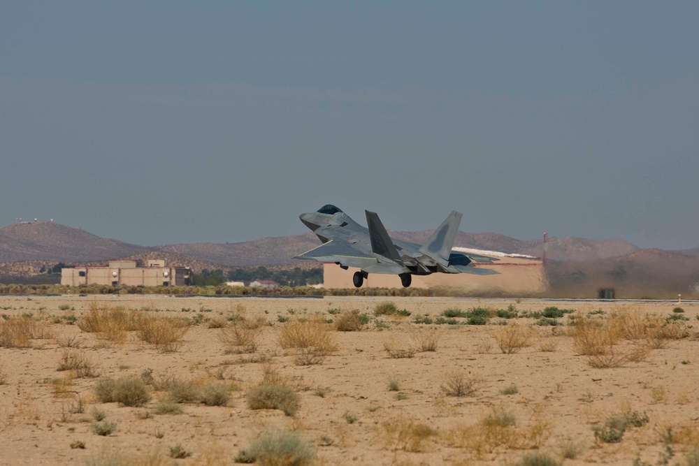 Oldest flying F-22 Raptor takes to sky again