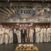 USS Scout Sailors pose for photo during tour of fox studios