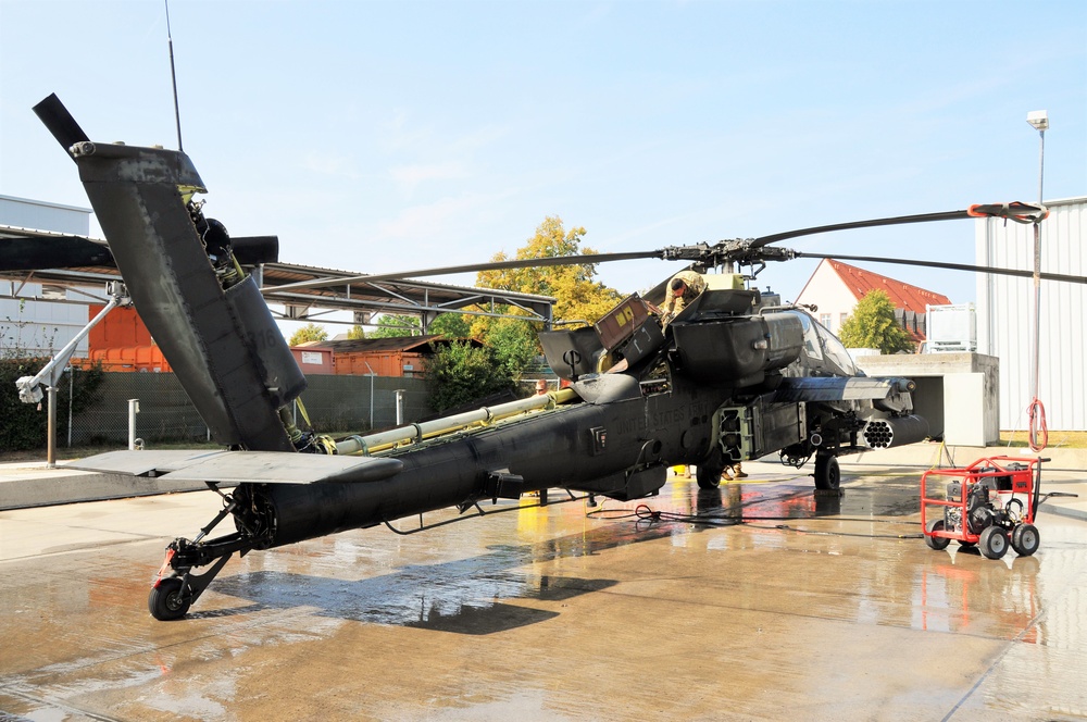 AH-64 Apache Helicopter Routine Maintenance