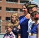 USS Wisconsin (BB-64) hosts a promotion ceremony