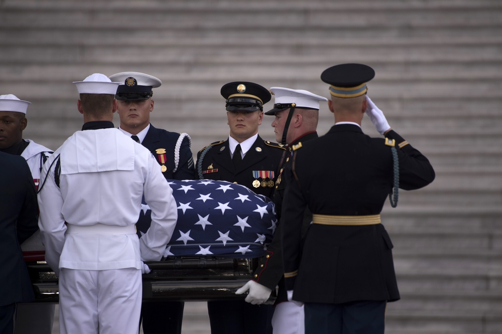 United States Air Force Honor Guard Participates in Funeral for Senator John McCain