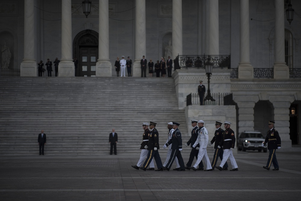 United States Air Force Honor Guard Participates in Funeral for Senator John McCain