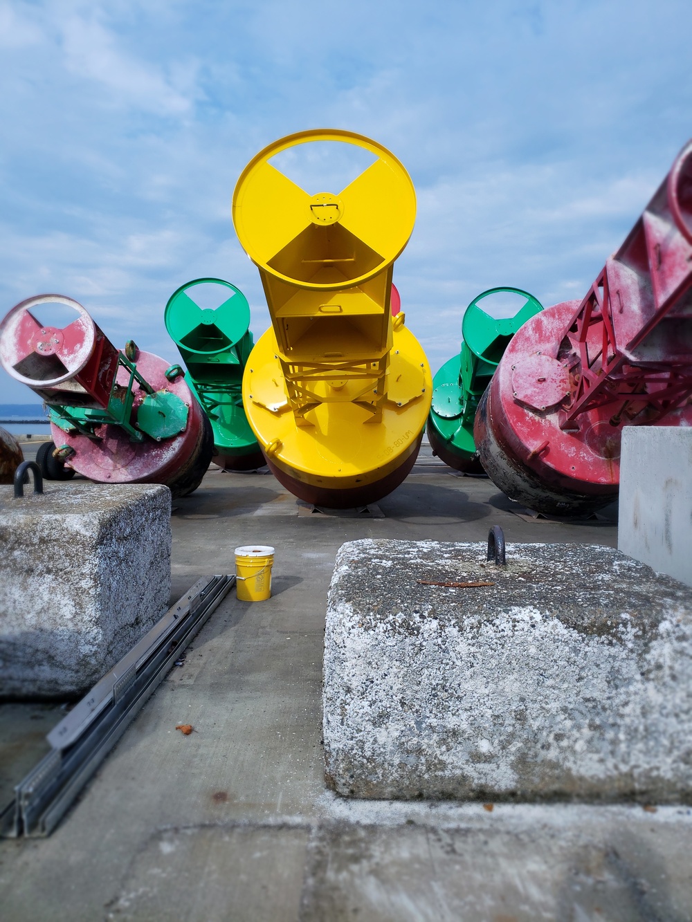 Coast Guard Cutter Henry Blake buoys