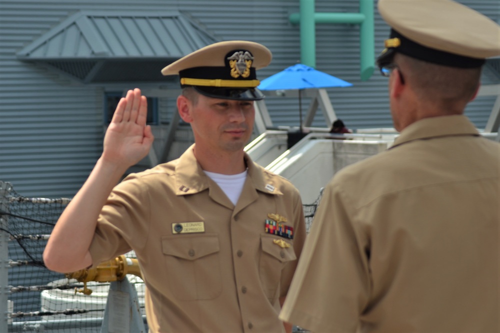 Naval Museum hosts a promotion ceremony for Naval Network Warfare Command