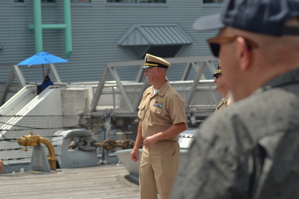 Naval Museum hosts a promotion ceremony for Naval Network Warfare Command