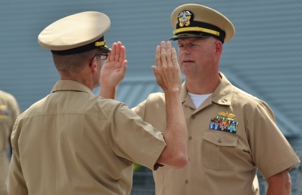 Naval Museum hosts a promotion ceremony for Naval Network Warfare Command