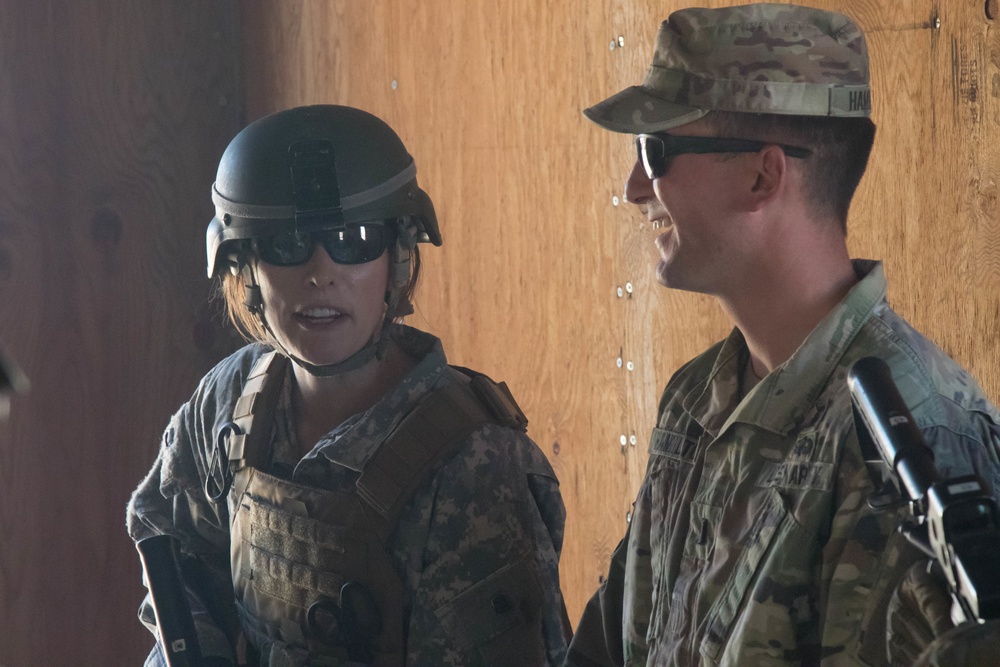 Blackhorse Troopers Train Actress