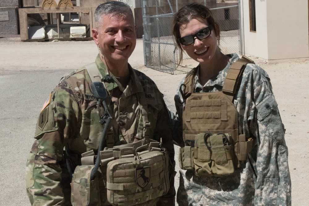 Blackhorse Troopers Train Actress