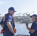 Coast Guard D11 Commander visits with Station LA-LB