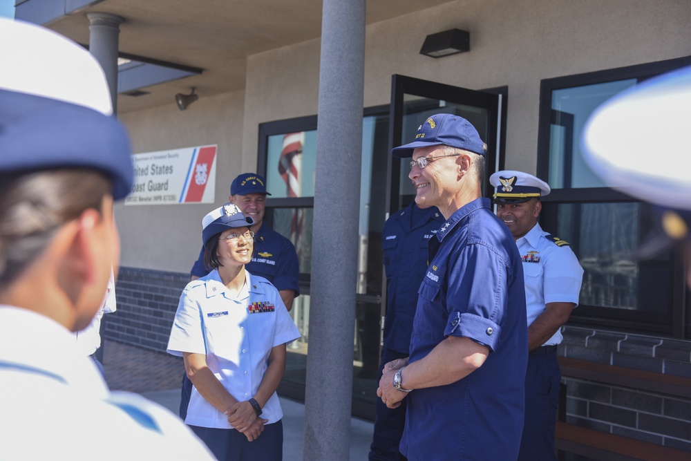 Coast Guard D11 Commander visits the USCGC Narwhal