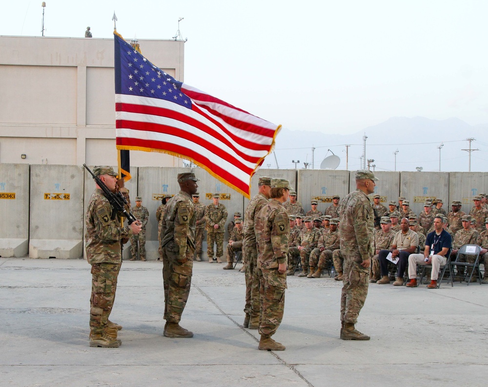 101st Resolute Support Sustainment Brigade farewells Sliwinski, welcomes Barton