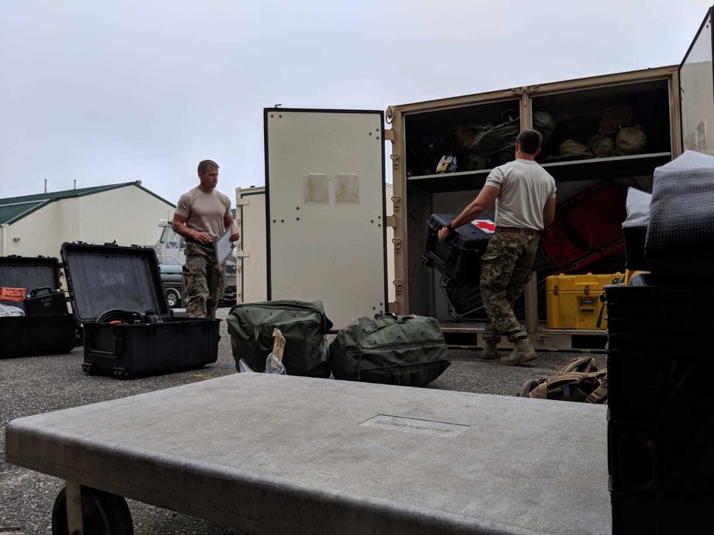 New York Air National Guard 106th Rescue Wing Prepares for Hurricane Florence Rescue Operations